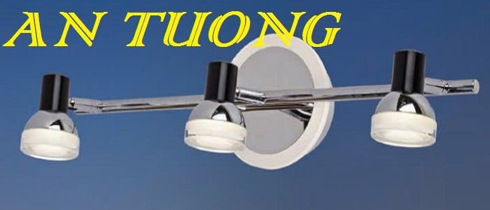đèn rọi tranh, soi tranh 3 bóng treo vách tường trang trí 0037