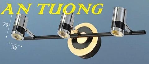  đèn rọi tranh, soi tranh 3 bóng treo vách tường trang trí 0038 