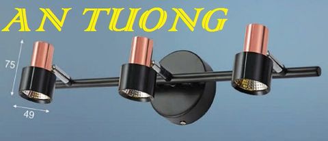  đèn rọi tranh, soi tranh 3 bóng treo vách tường trang trí 0039 