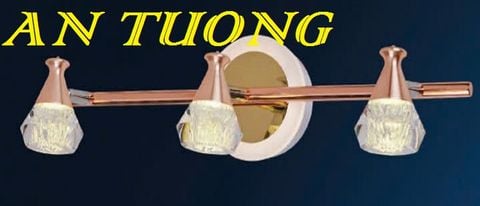  đèn rọi tranh, soi tranh 3 bóng treo vách tường trang trí 0040 