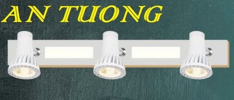  đèn rọi tranh, soi tranh 3 bóng treo vách tường trang trí 0043 