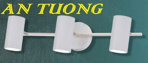  đèn rọi tranh, soi tranh 3 bóng treo vách tường trang trí 0045 