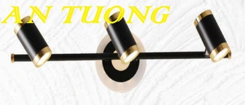  đèn rọi tranh, soi tranh 3 bóng treo vách tường trang trí 0046 