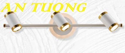  đèn rọi tranh, soi tranh 3 bóng treo vách tường trang trí 0047 