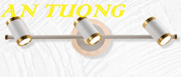 đèn rọi tranh, soi tranh 3 bóng treo vách tường trang trí 0047