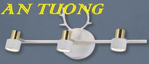  đèn rọi tranh, soi tranh 3 bóng treo vách tường trang trí 0050 