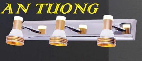  đèn rọi tranh, soi tranh 3 bóng treo vách tường trang trí 0052 