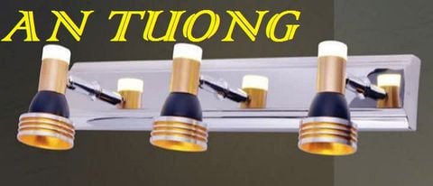  đèn rọi tranh, soi tranh 3 bóng treo vách tường trang trí 0053 