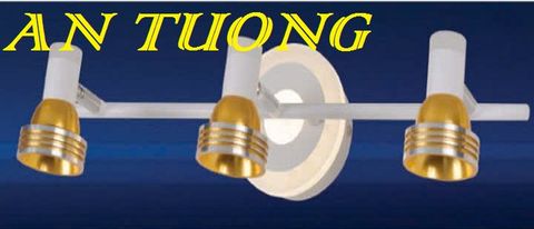  đèn rọi tranh, soi tranh 3 bóng treo vách tường trang trí 0056 