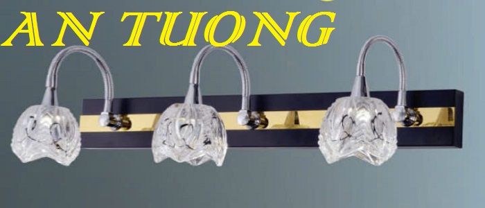 đèn rọi tranh, soi tranh 3 bóng treo vách tường trang trí 005