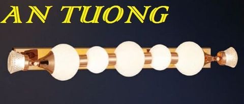  đèn rọi tranh, soi tranh 5 bóng treo vách tường trang trí 001 