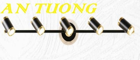  đèn rọi tranh, soi tranh 5 bóng treo vách tường trang trí 003 