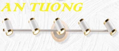  đèn rọi tranh, soi tranh 5 bóng treo vách tường trang trí 004 