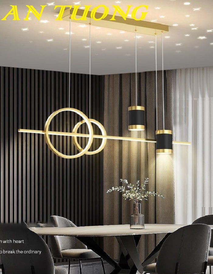 đèn thả bàn ăn decor trang trí phòng ăn, bàn bếp đẹp hiện đại 0146