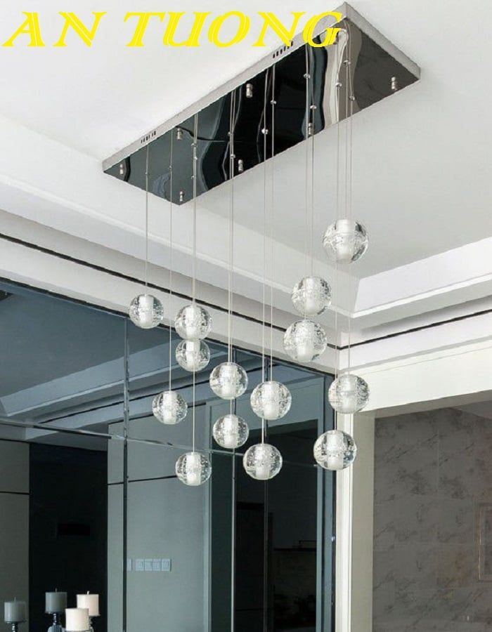 đèn thả bàn ăn decor trang trí phòng ăn, bàn bếp đẹp hiện đại 0148