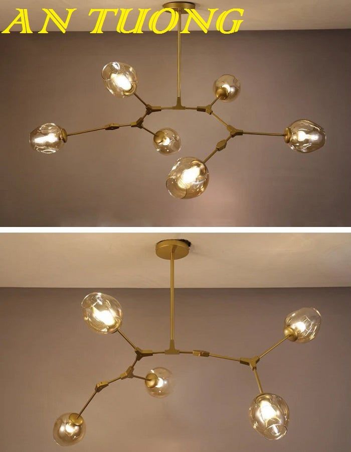 đèn thả bàn ăn decor trang trí phòng ăn, bàn bếp đẹp hiện đại 0158
