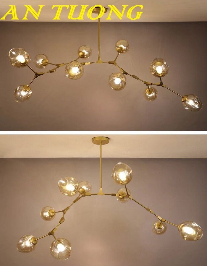 đèn thả bàn ăn decor trang trí phòng ăn, bàn bếp đẹp hiện đại 0159