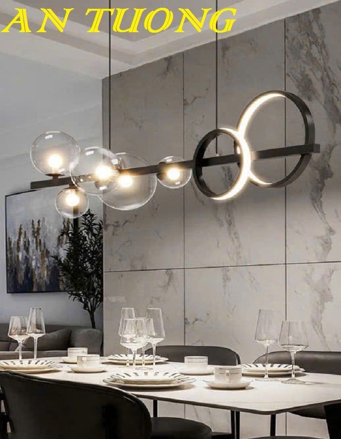 đèn thả bàn ăn decor trang trí phòng ăn, bàn bếp đẹp hiện đại 0171