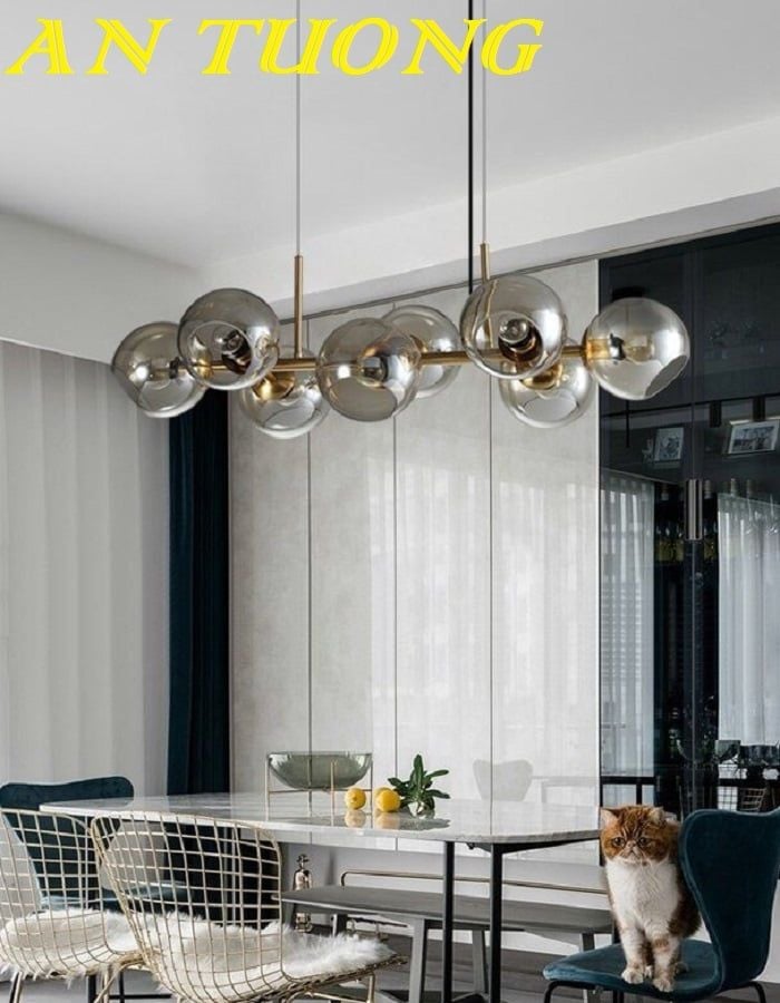 đèn thả bàn ăn decor trang trí phòng ăn, bàn bếp đẹp hiện đại 0180