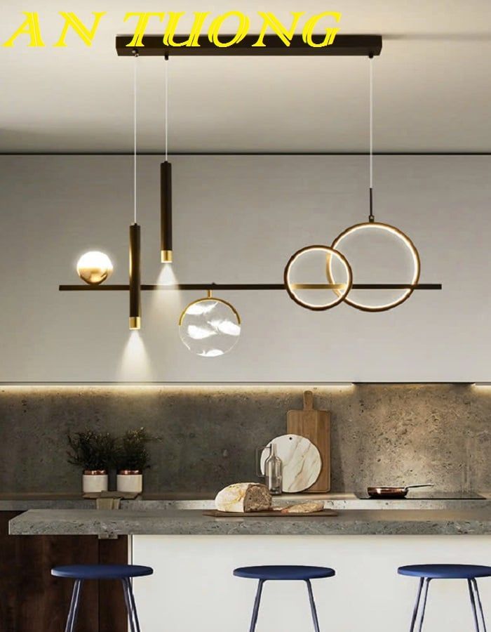đèn thả bàn ăn decor trang trí phòng ăn, bàn bếp đẹp hiện đại 0191