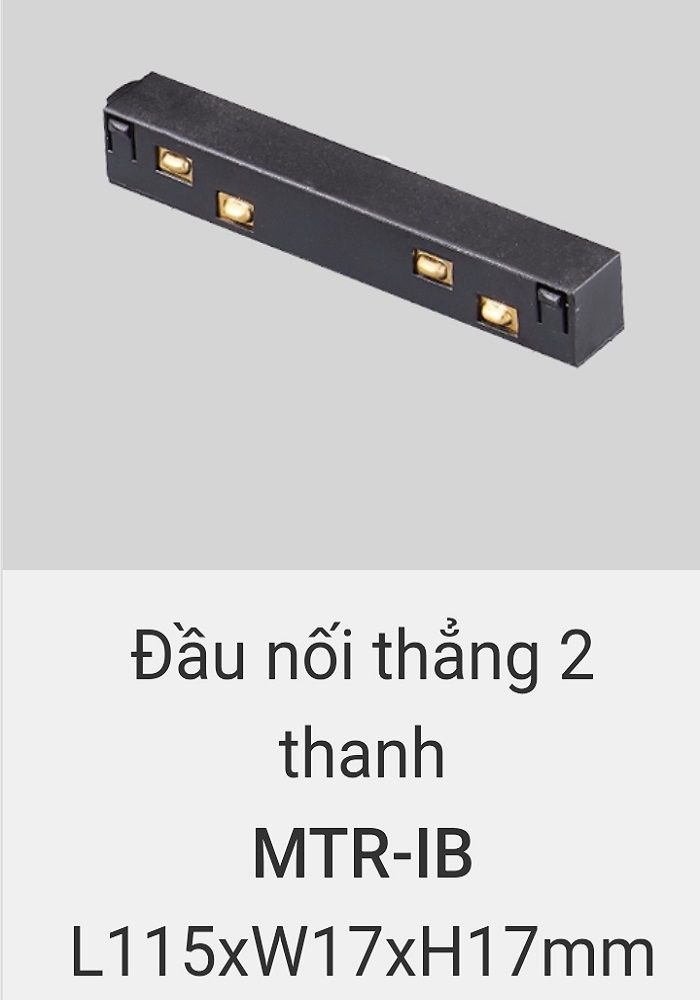 Đầu nối thẳng 2 thanh ray vinaled MTR IB