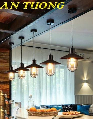  đèn thả trần decor trang trí quầy bar quán cafe, bàn ăn phòng bếp đẹp hiện đại 0187 