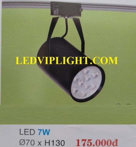  ĐÈN RỌI RAY 7W, ĐÈN RỌI LED GẮN THANH RAY 7W VỎ ĐEN  ÁNH SÁNG TRẮNG / ÁNH SÁNG VÀNG 