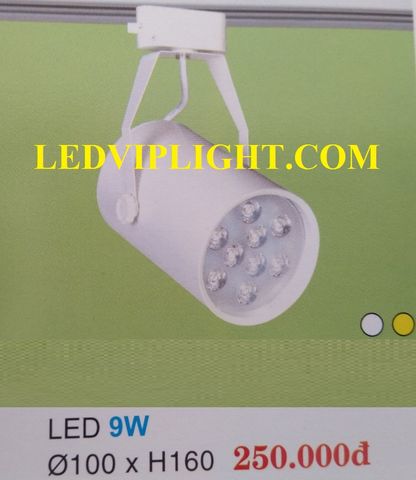  ĐÈN RỌI RAY 9W, ĐÈN RỌI LED GẮN THANH RAY 9W VỎ TRẮNG ÁNH SÁNG TRẮNG / ÁNH SÁNG VÀNG 