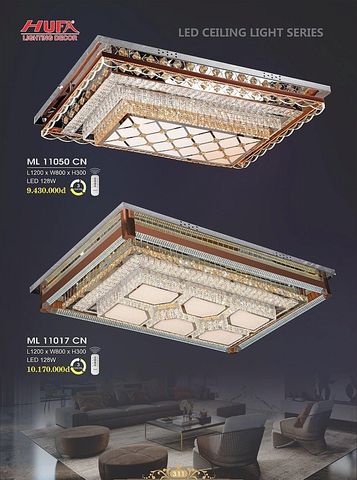  Đèn chùm mâm pha lê led ốp trần trang trí phòng khách hufa ML 11050CN - ML 11017CN 