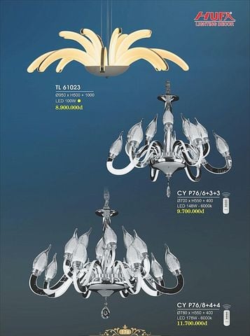  đèn chùm phòng khách hufa TL 61023 – CY P76/6+3+3 – CY P76/8+4+4 
