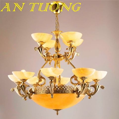  đèn chùm tân cổ điển trang trí phòng khách tân cổ điển 016 
