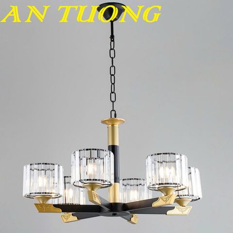  đèn chùm tân cổ điển trang trí phòng khách tân cổ điển 035 