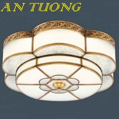  đèn đồng ốp trần trang trí ban công cổ điển, tân cổ điển 04 size 530mm 
