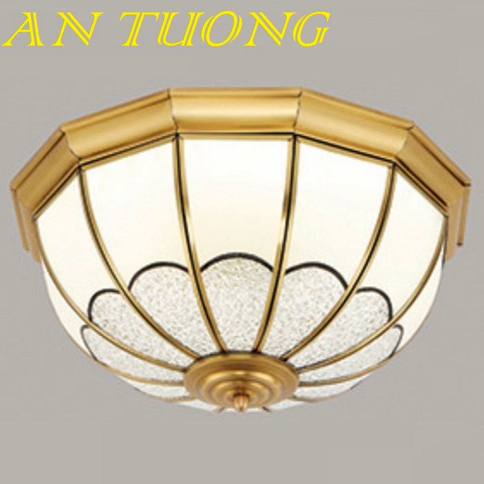 đèn đồng ốp trần trang trí ban công cổ điển, tân cổ điển 07 size 530mm