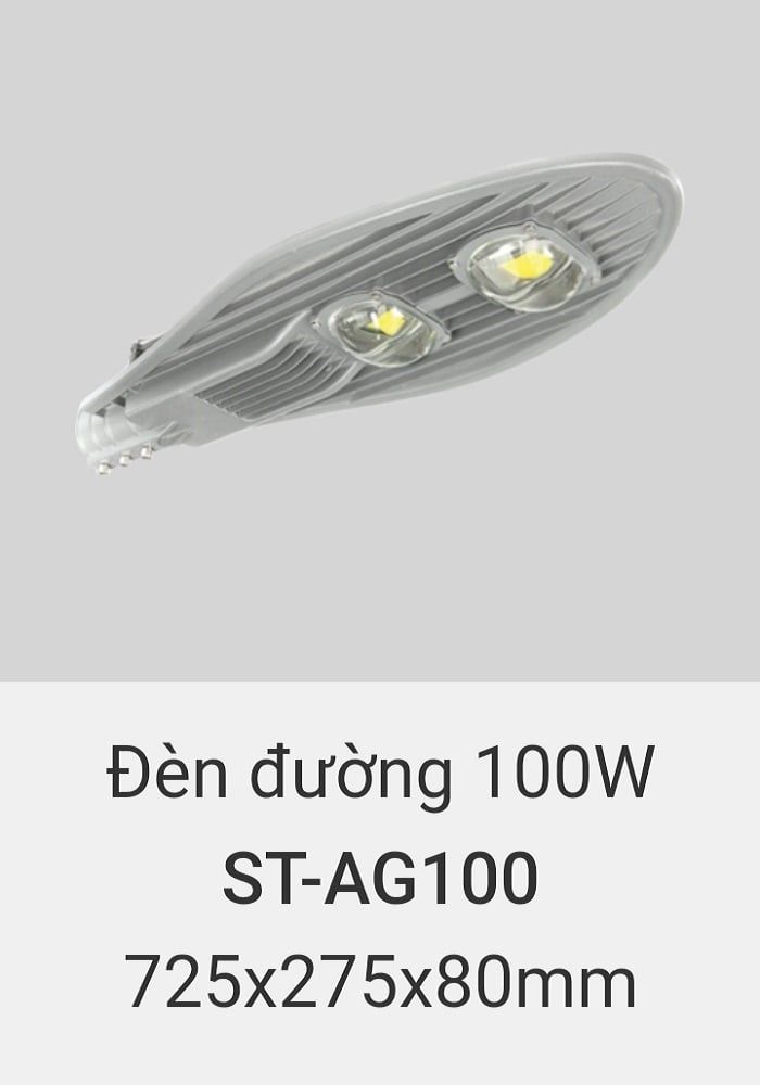 Đèn đường led vinaled 100w ST AG100