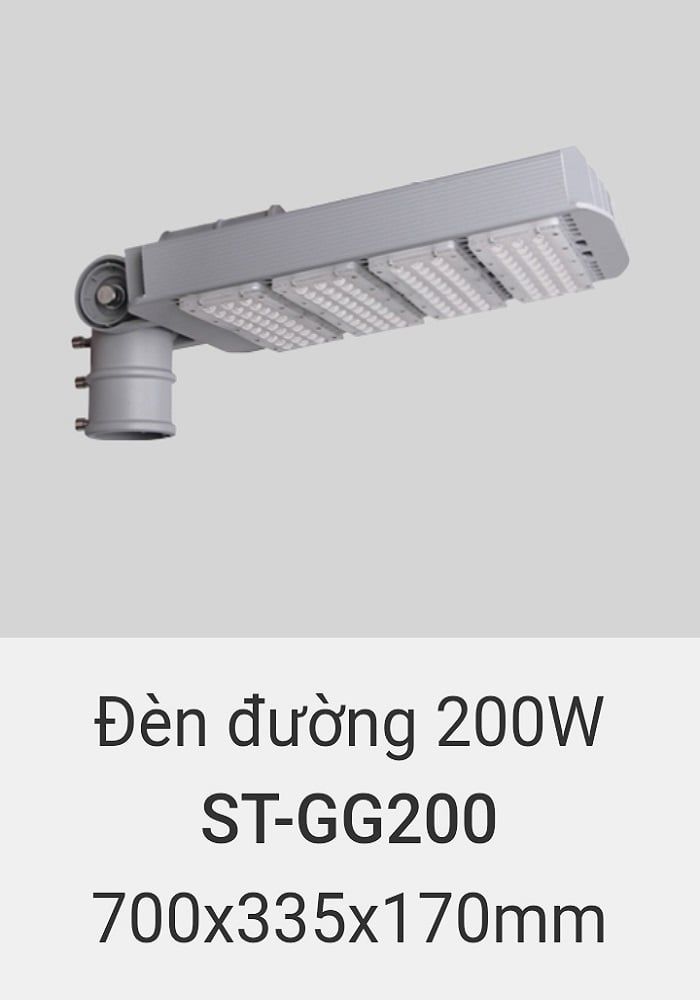 Đèn đường led vinaled 200w ST GG200