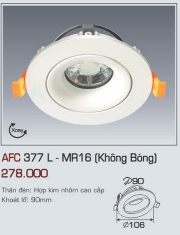  Đèn led âm trần anfaco afc 377l 