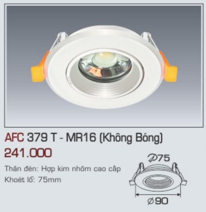 Đèn led âm trần anfaco afc 379t