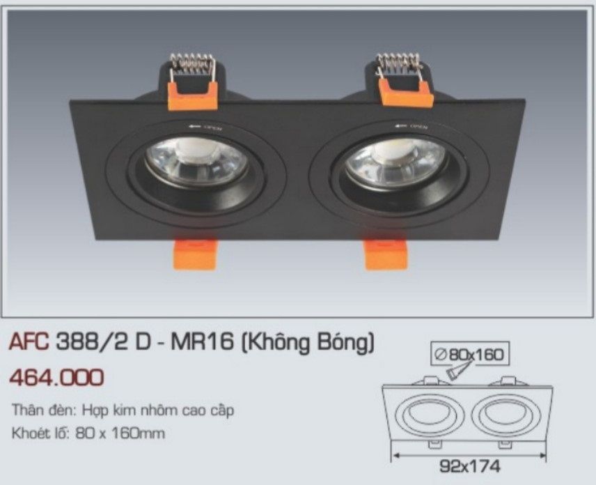 Đèn led âm trần anfaco afc 3882