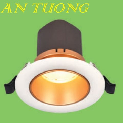  đèn led âm trần chiếu điểm 7w, viền trắng, thân trắng, vỏ trắng 