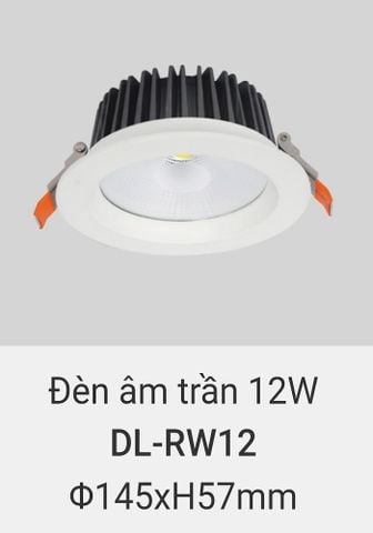  Đèn led âm trần vinaled 12w DL RW12 