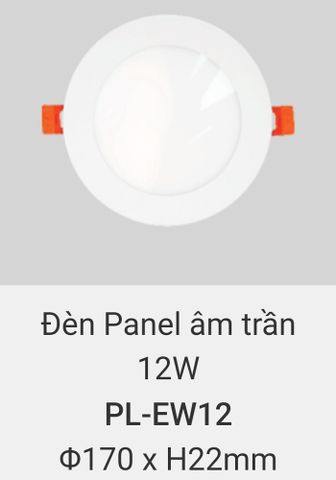  Đèn led âm trần vinaled 12w PL EW12 