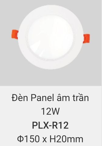  Đèn led âm trần vinaled 12w PLX R12 