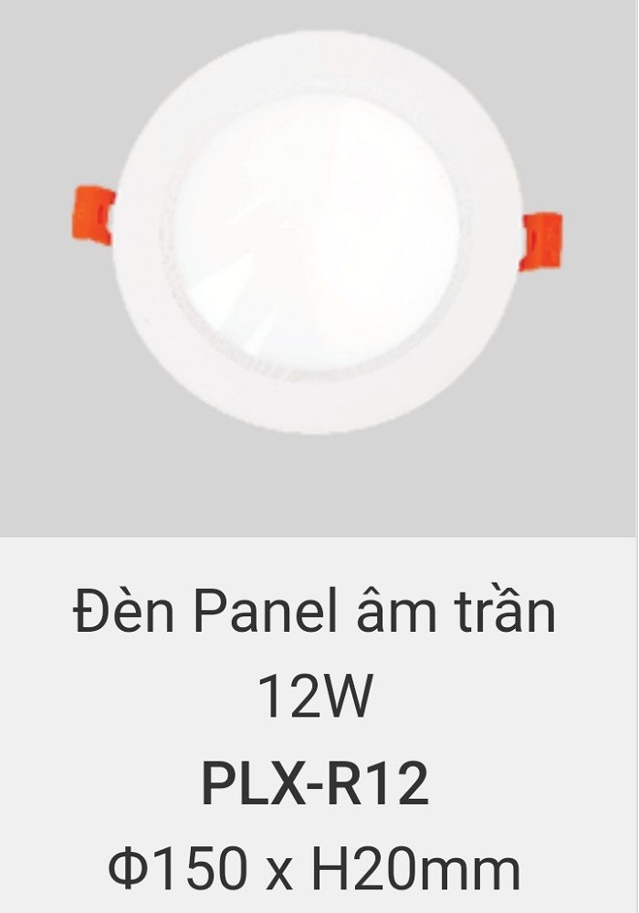 Đèn led âm trần vinaled 12w PLX R12