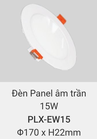  Đèn led âm trần vinaled 15w PLX EW15 