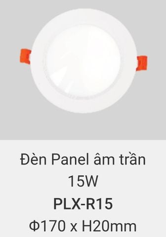  Đèn led âm trần vinaled 15w PLX R15 