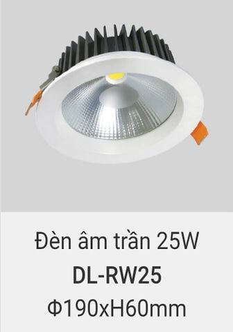  Đèn led âm trần vinaled 25w DL RW25 