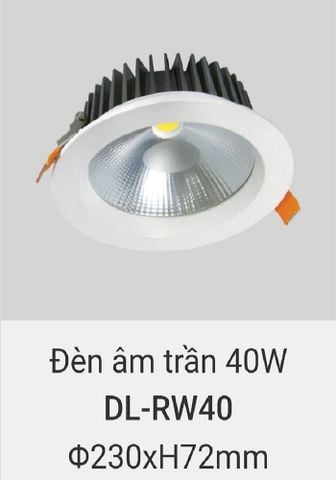  Đèn led âm trần vinaled 40w DL RW40 