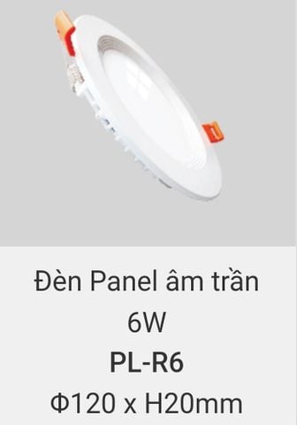  Đèn led âm trần vinaled 6w PL R6 