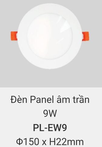  Đèn led âm trần vinaled 9w PL EW9 